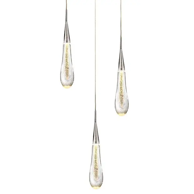 Подвесной светильник Delight Collection MD-023B-3 chrome Pour Подвесной светильник Delight Collection MD-023B-3 chrome Pour