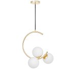 Подвесной светильник Lumina Deco LDP 7031-3 F.GD Bonio