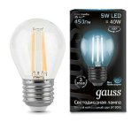 Лампа Gauss 105802205 LED Filament Globe E27 5W 4100K