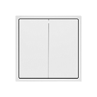 Переключатель двухклавишный перекрёстный LeDron 2G Intermediate White