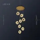 Готовая комбинация светильников GODIVA MORE 8 ламп Lampatron 4619-11679