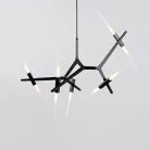 Люстра ANDES 10 плафонов. Цвет черный. Lampatron 662-5581
