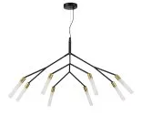 Светильник подвесной Черный, латунь/Белый G9 8*5W Evoluce SLE1129-403-08 KAITO