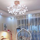 Подвесная люстра LEAVES R D125 с подсветкой ImperiumLoft 345198-23 leaves-r01