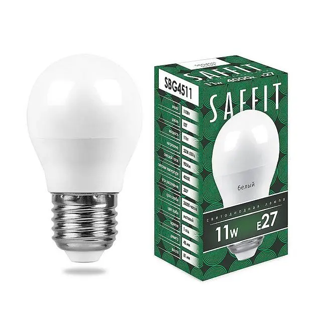 Светодиодная лампа Saffit 55139 SBG4511 Светодиодная лампа Saffit 55139 SBG4511