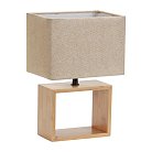 Интерьерная настольная лампа Uniel UML-B401 E27 LIGHT GREY/WOOD