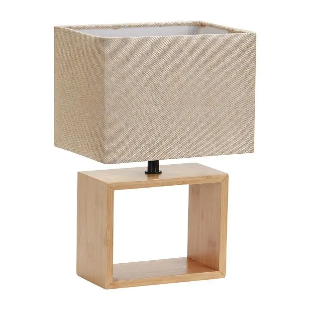 Интерьерная настольная лампа Uniel UML-B401 E27 LIGHT GREY/WOOD