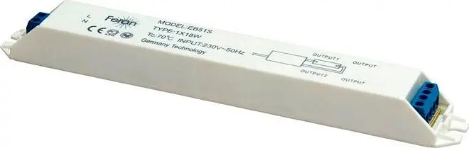 Аппарат пускорегулирующий электронный (балласт) Feron 21520 1*30W T8/G13 230V, EB51S Аппарат пускорегулирующий электронный (балласт) Feron 21520 1*30W T8/G13 230V, EB51S