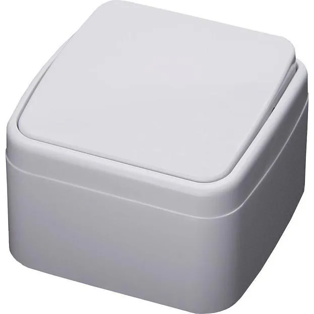 Выключатель 1-клавишный открытой установки 250В 10А IP20 серия Basic белый Stekker 39031 PSW10-41-20