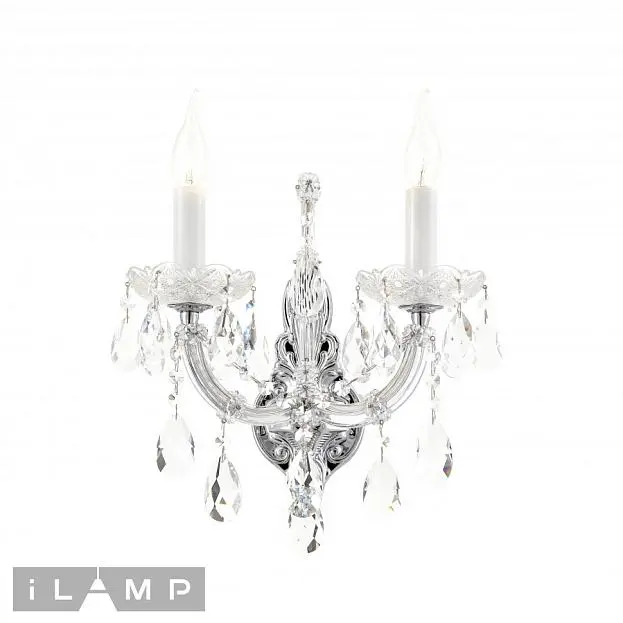 Светильник настенный iLamp W6071-2 CR+CL Diamond Светильник настенный iLamp W6071-2 CR+CL Diamond