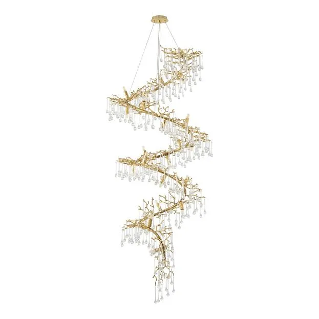 Люстра в виде веточек Arte Milano 250810.800-1900.22.E14.I GD Свет