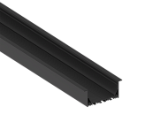 Врезной алюминиевый профиль, 85х35х2000. Цвет: Черный матовый Donel DN18512RAL9005 DN8ALE