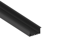 Врезной алюминиевый профиль, 85х35х2000. Цвет: Черный матовый Donel DN18512RAL9005 DN8ALE