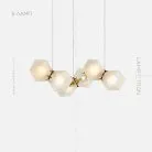 Реечный, рядный светильник PHILLIS 6 плафонов. Lampatron 3015-7319