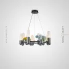 Кольцевые люстры и светильники CANDEL RING 8 плафонов Lampatron f-candel-ring-8 8807-24796