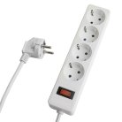 Сетевой фильтр 4-местный с/з  Stekker 50089 HM20-41-02 3x1мм2, 1,8 м, серия Optima, белый