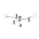 Светильник потолочный Хром/Белый GU10+E27 3+3*5+60W Evoluce SLE1105-102-06 RAITO