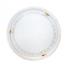 Светильник стекло/белое/кремовый E27 2*60Вт D460 Sonex 2617 GRECA WOOD