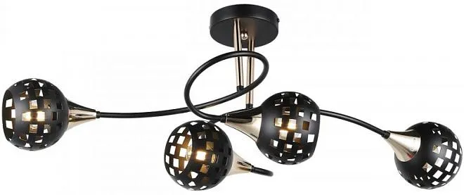 Потолочная люстра Imex MD.19074-4-S-BK+FGD