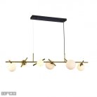Подвесная люстра iLamp 2134-6L BR+MBK GOLDEN