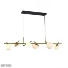 Подвесная люстра iLamp 2134-6L BR+MBK GOLDEN