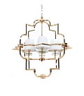 Подвесная люстра Lumina Deco LDP 8020-4 GD+WT Baltimore