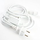 Сетевой шнур для гирлянд Feron 48189 DM403, 2*0,5мм2, IP44, белый 3м