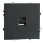 Розетка 2-местная USB + Type C STEKKER 49853 RST10-5115-05