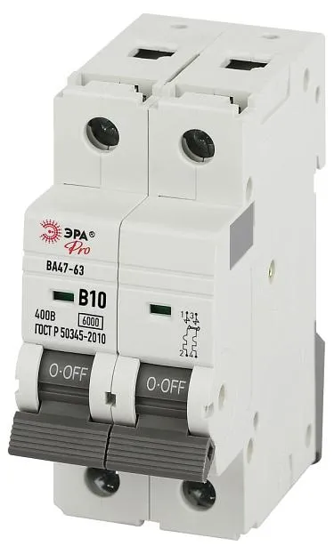 Автоматический выключатель ЭРА VA63-2P10B6