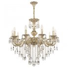 Люстра с хрустальными подвесками Bohemia Ivele Crystal AL79101/10/250 B GW AL7901