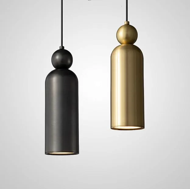 Подвесной светильник LEFFE DUO Brass Black ImperiumLoft 229799-23 leffe-duo01