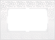 Двойная рамка werkel w0082301 flock белый a050807