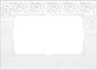 Двойная рамка werkel w0082301 flock белый a050807