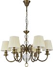 Подвесная люстра Newport 3106/C black brass без абажуров 3100