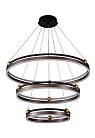 Подвесная люстра Crystal Lux FERNANDO SP158W LED D400+600+800 COFFEE/BLACK