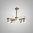 Люстра NATURA B 5 плафонов. Цвет белый. Lampatron 527-80