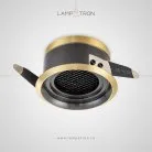 Точечный свет BIO Цвет Черный + Латунь. 10W. 3000K Lampatron 5268-13476