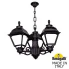 Подвесной уличный светильник (ЛЮСТРА) FUMAGALLI SICHEM/CEFA 3L U23.120.S30.AYE27 Черный