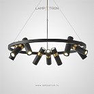 Кольцевые люстры и светильники SPOOR Lampatron 8489-23400