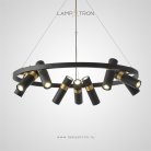 Кольцевые люстры и светильники SPOOR Lampatron 8489-23400
