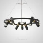 Кольцевые люстры и светильники SPOOR Lampatron 8489-23400