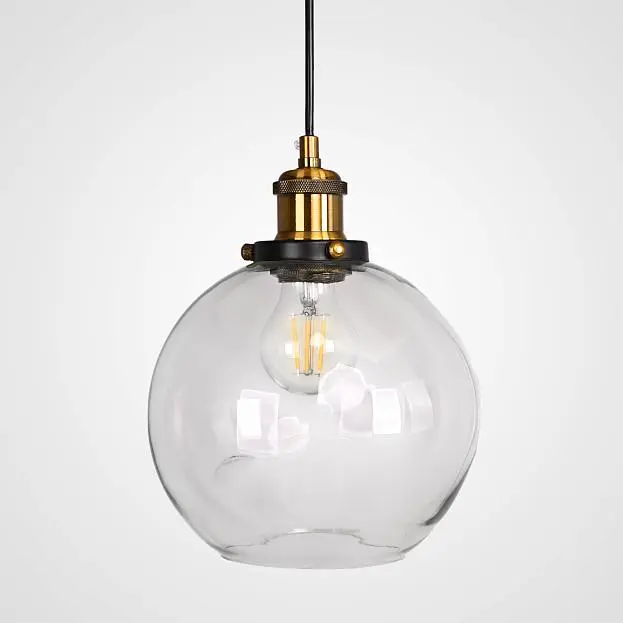 Подвесной Светильник Loft Clear Glass Sphere Cloche 191634-22 ImperiumLoft Подвесной Светильник Loft Clear Glass Sphere Cloche 191634-22 ImperiumLoft