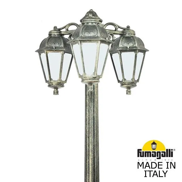 Садово-парковый фонарь FUMAGALLI GIGI BISSO/SABA 3L DN K22.156.S30.BYE27DN Античная бронза