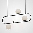 Подвесной Реечный Светильник Hoop L90 Черный 178061-26 ImperiumLoft