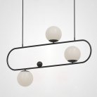 Подвесной Реечный Светильник Hoop L90 Черный 178061-26 ImperiumLoft