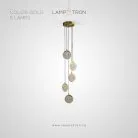 Подвесной светильник NORMAN 5 подвесов. Цвет латунь Lampatron 8677-24262