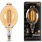 Лампа Gauss 151802008 E27 8W 2400K золотая Loft