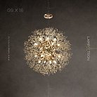 Люстра ROSALIA 16 ламп. Цвет Золото Lampatron 3913-23211