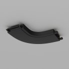 Конектор питания полукруглый черный Maytoni Technical TRA084CR-11B Radity