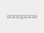 Светодиодная лента wall washer 5050, 42 LED/м, 6,2 Вт/м, 24В , IP67, Цвет: РГБ SWG SWG-542-24-RGB15-67